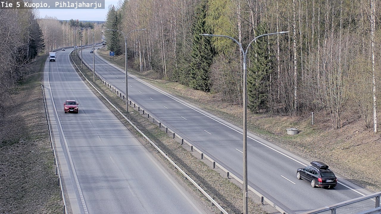 Kelikamerat Kuva Tie 5 Kuopio, Pihlajaharju, Kuopio, Pohjois-Savo