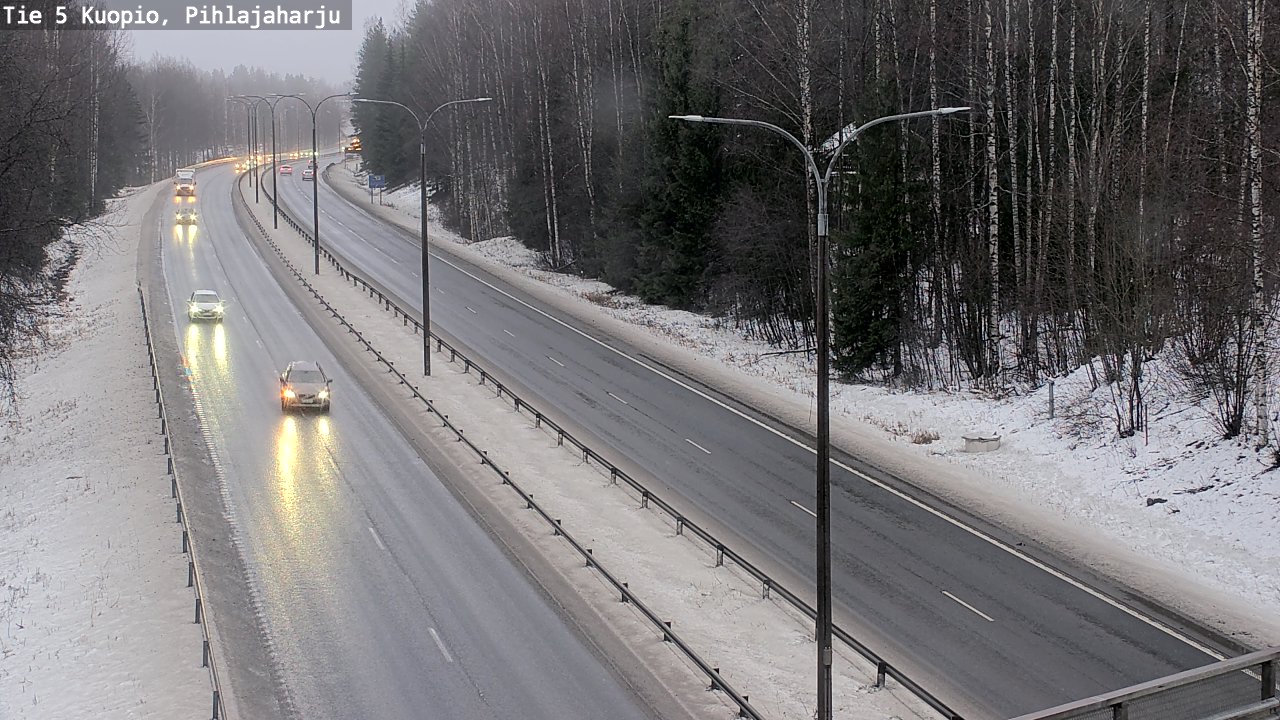 Weather Camera Image Road 5 Kuopio, Pihlajaharju, Kuopio, Pohjois-Savo