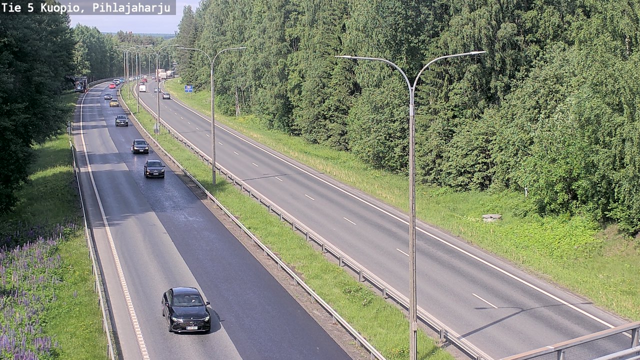 Kelikamerat Kuva Tie 5 Kuopio, Pihlajaharju, Kuopio, Pohjois-Savo