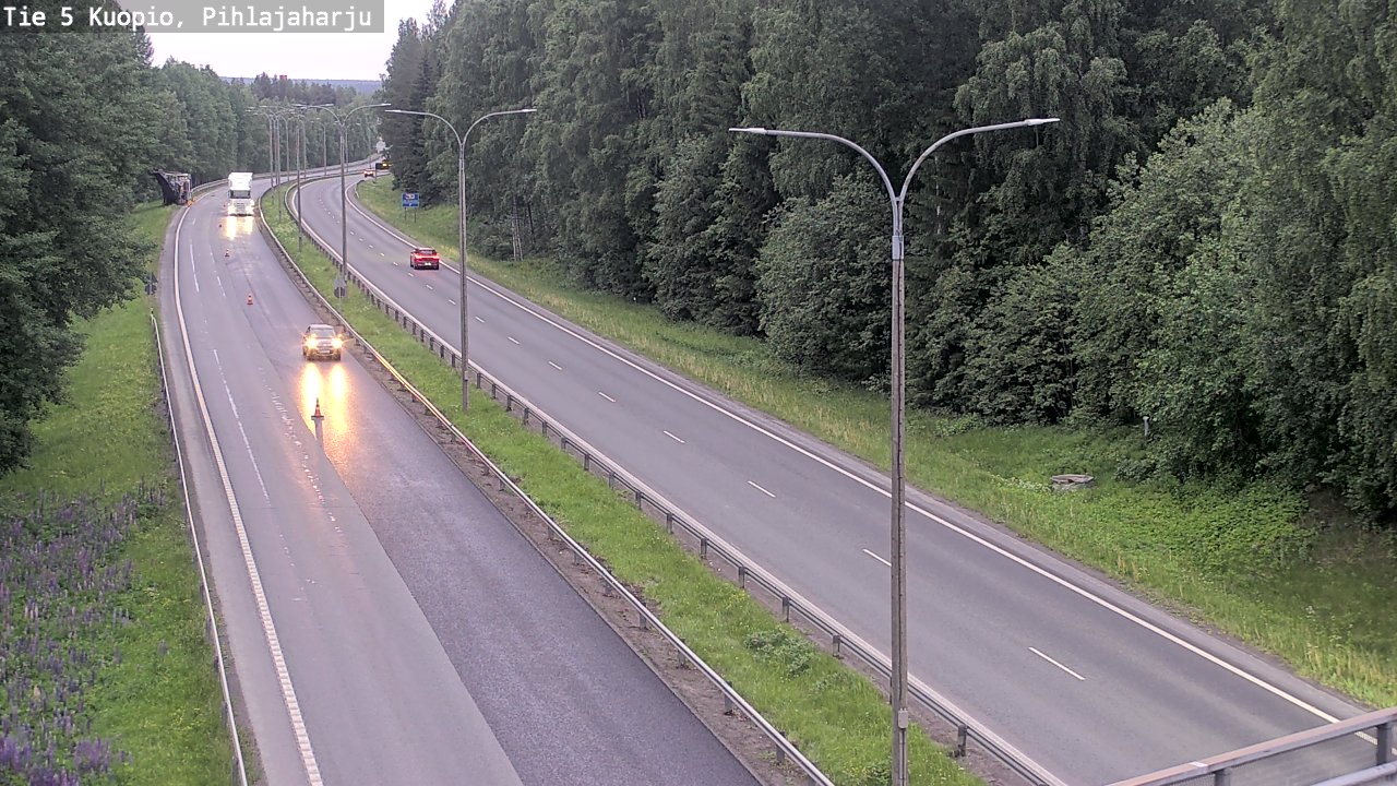 Kelikamerat Kuva Tie 5 Kuopio, Pihlajaharju, Kuopio, Pohjois-Savo