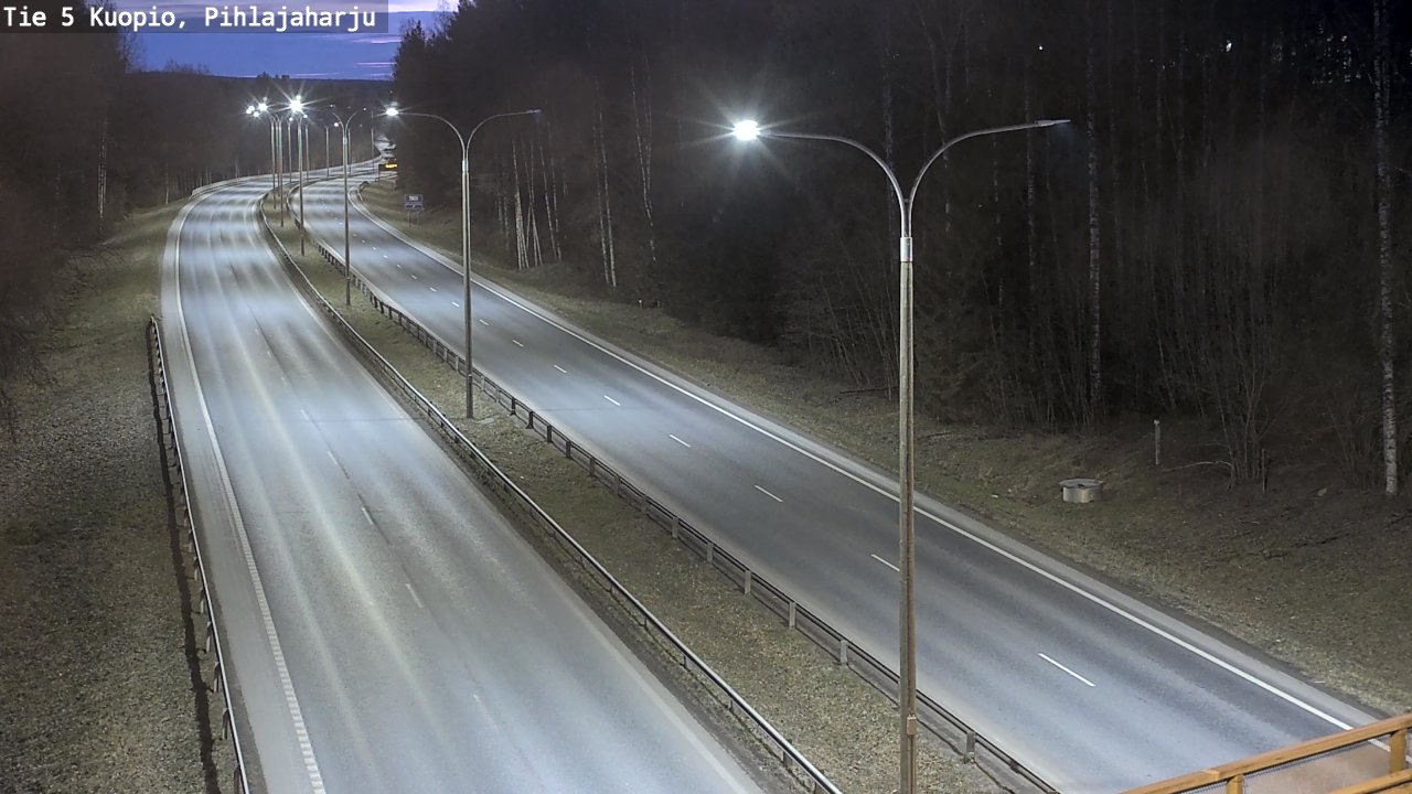 Weather Camera Image Road 5 Kuopio, Pihlajaharju, Kuopio, Pohjois-Savo