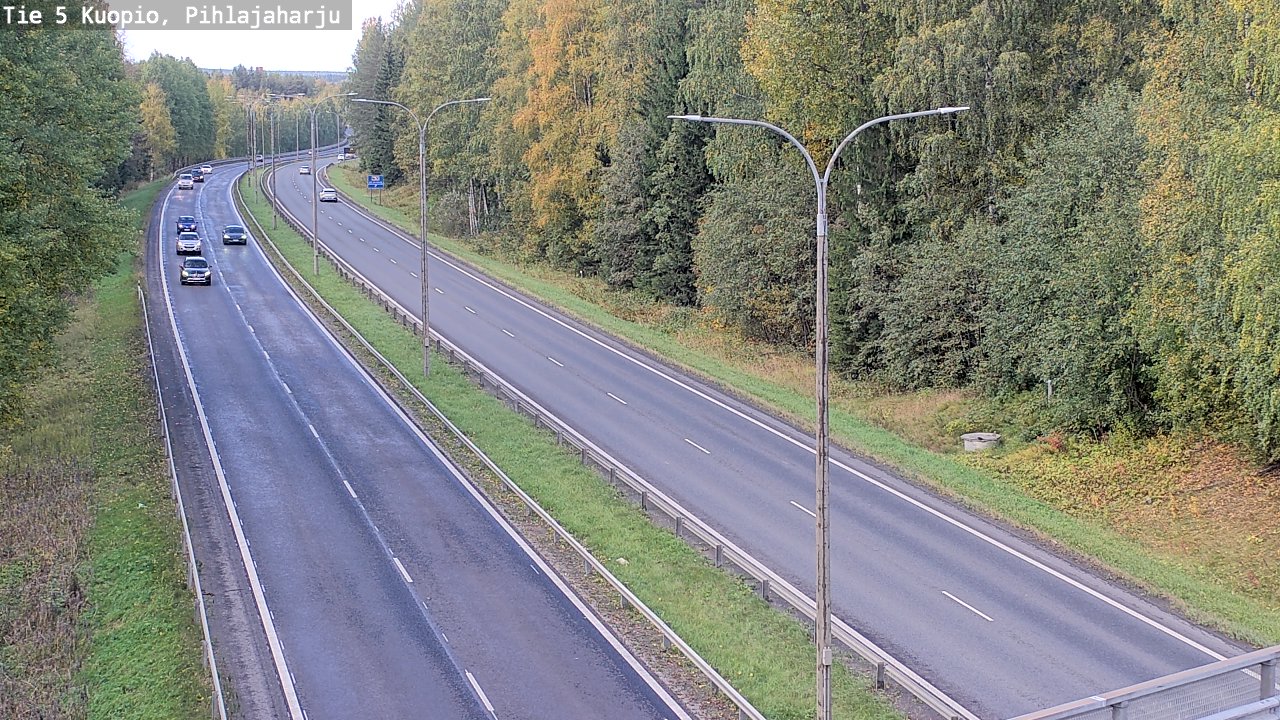Kelikamerat Kuva Tie 5 Kuopio, Pihlajaharju, Kuopio, Pohjois-Savo