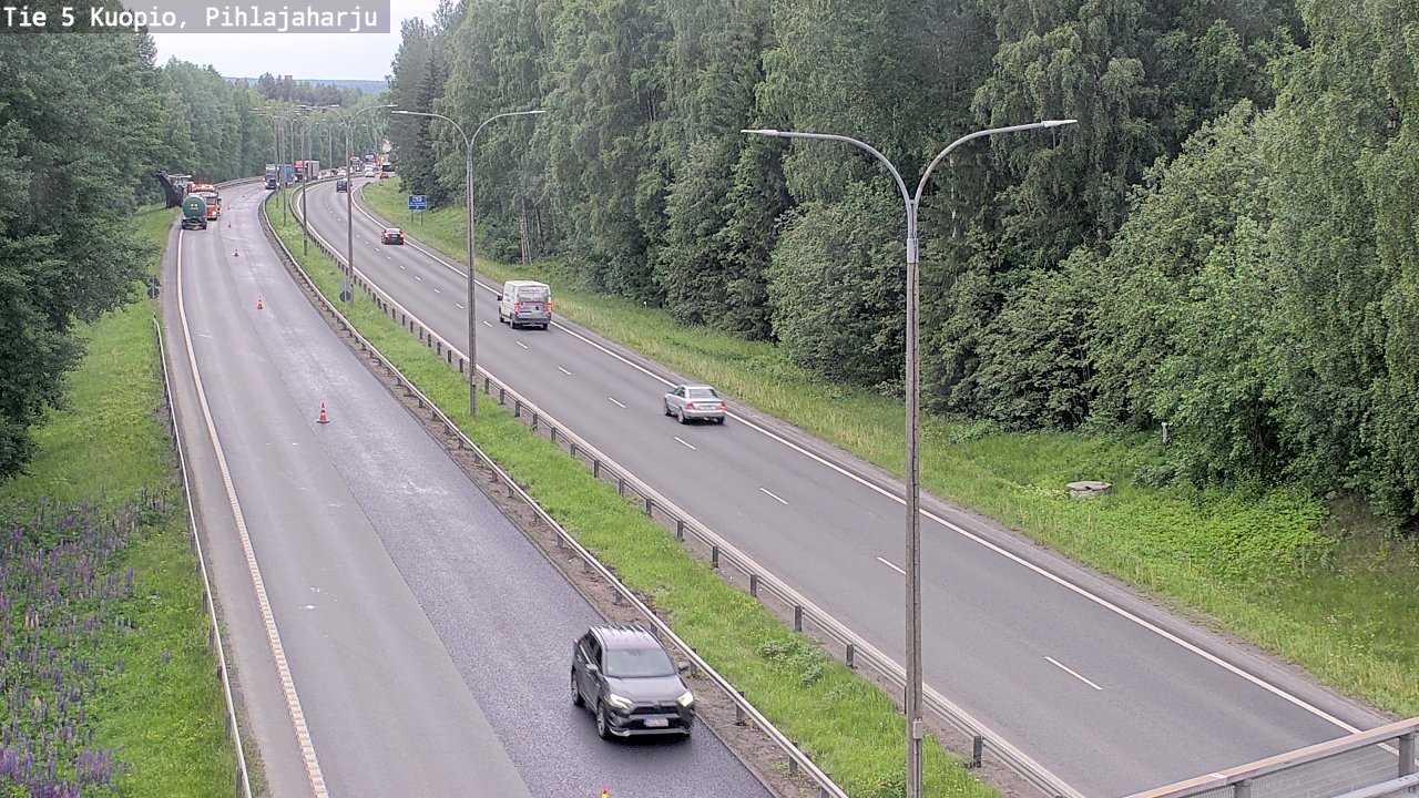 Kelikamerat Kuva Tie 5 Kuopio, Pihlajaharju, Kuopio, Pohjois-Savo