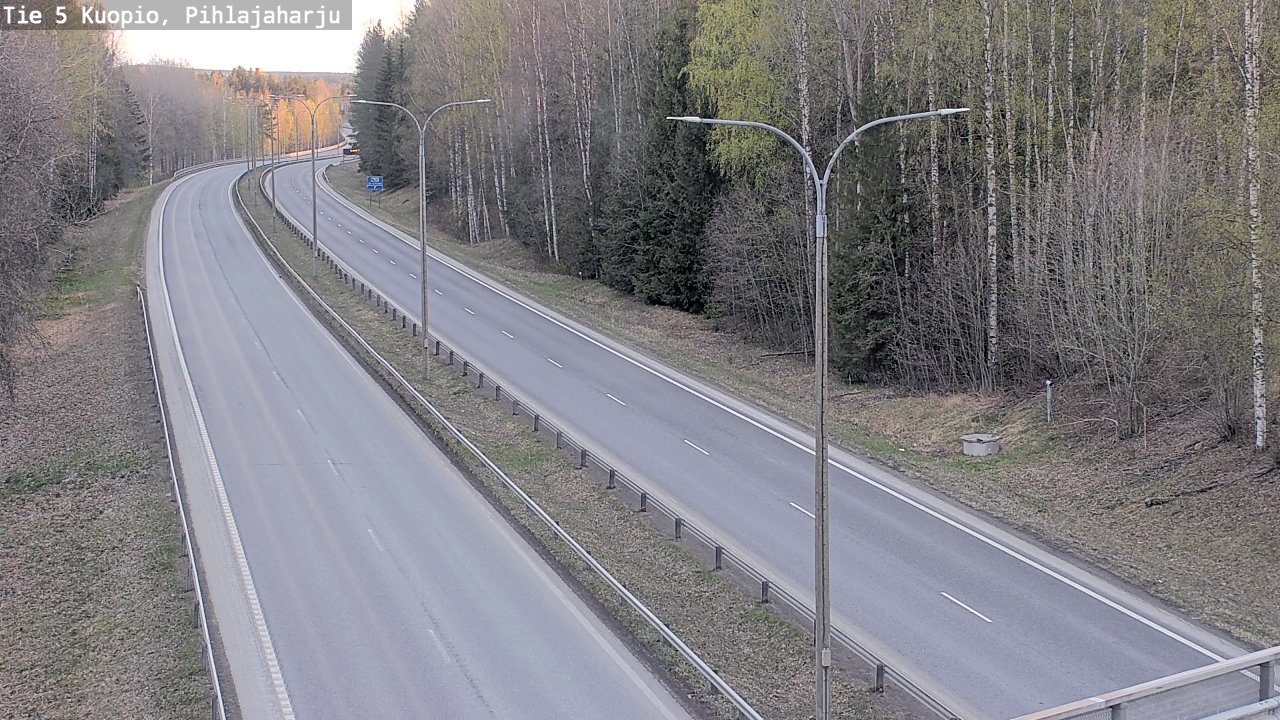 Weather Camera Image Road 5 Kuopio, Pihlajaharju, Kuopio, Pohjois-Savo