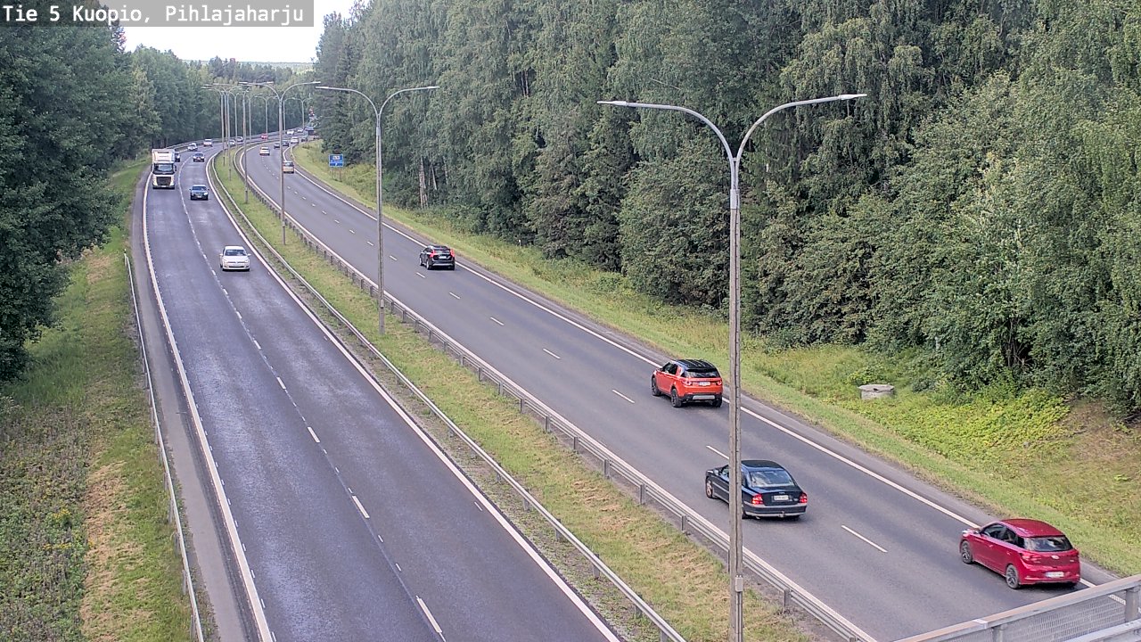Kelikamerat Kuva Tie 5 Kuopio, Pihlajaharju, Kuopio, Pohjois-Savo