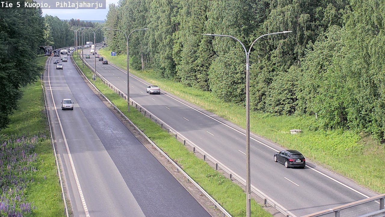 Kelikamerat Kuva Tie 5 Kuopio, Pihlajaharju, Kuopio, Pohjois-Savo