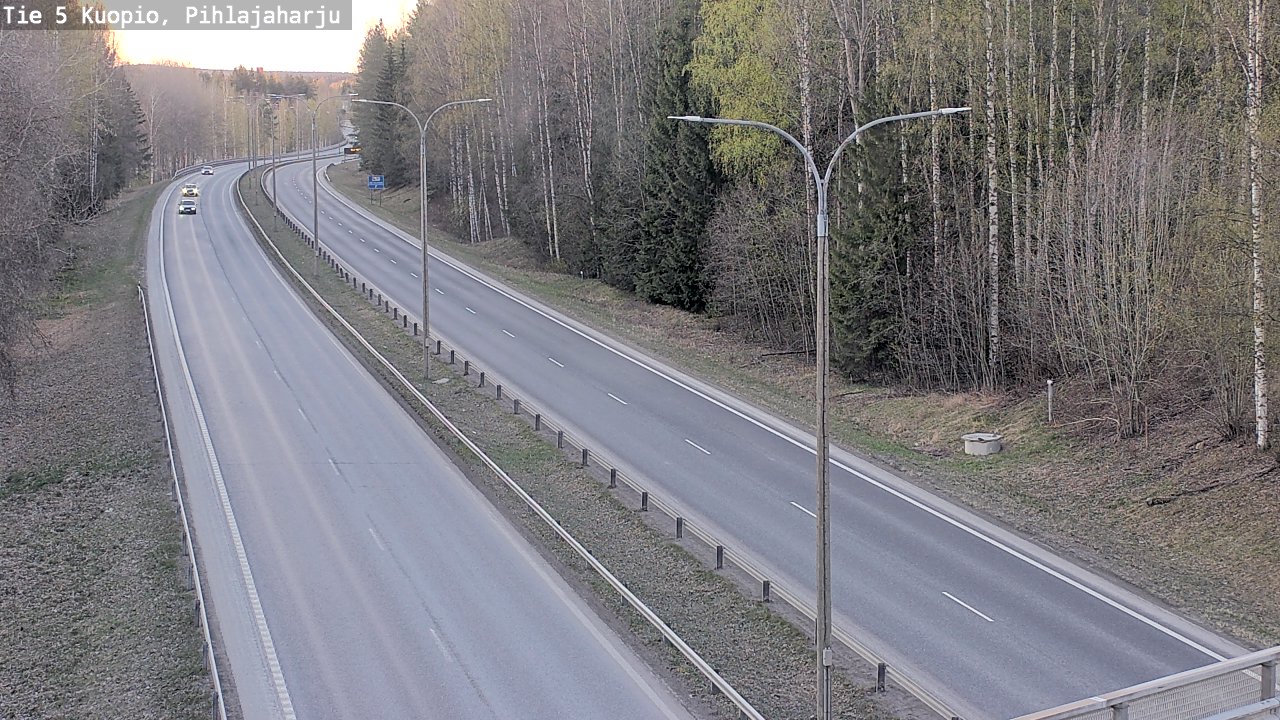 Kelikamerat Kuva Tie 5 Kuopio, Pihlajaharju, Kuopio, Pohjois-Savo
