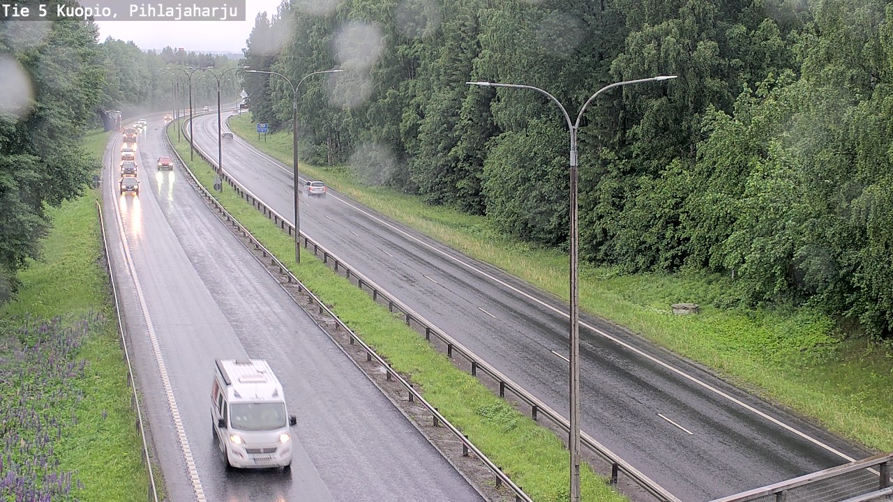 Kelikamerat Kuva Tie 5 Kuopio, Pihlajaharju, Kuopio, Pohjois-Savo