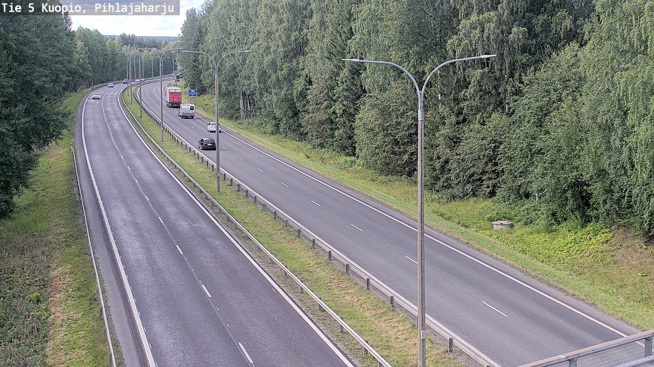 Kelikamerat Kuva Tie 5 Kuopio, Pihlajaharju, Kuopio, Pohjois-Savo