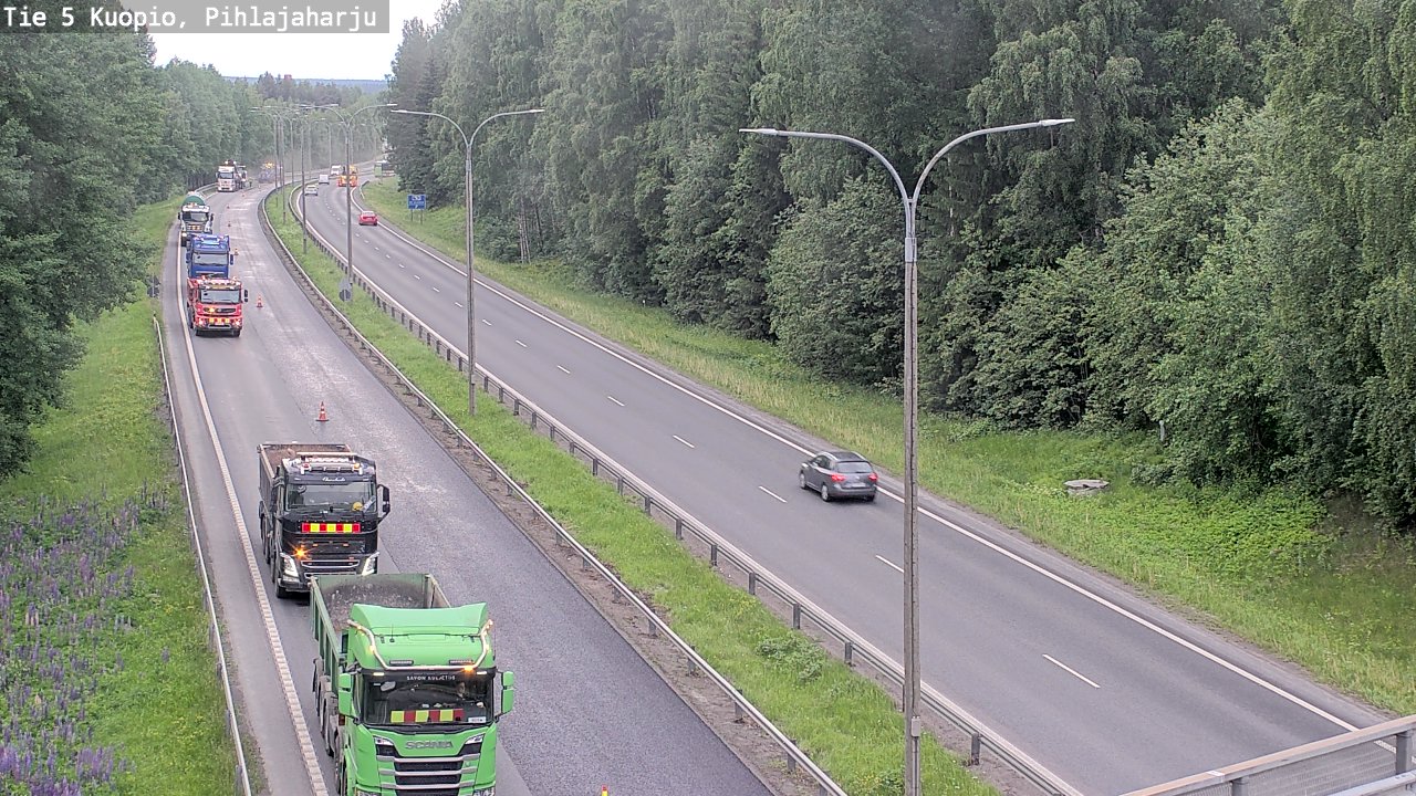 Kelikamerat Kuva Tie 5 Kuopio, Pihlajaharju, Kuopio, Pohjois-Savo