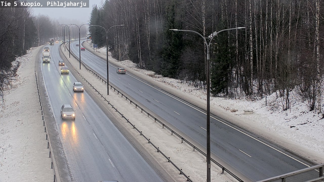Weather Camera Image Road 5 Kuopio, Pihlajaharju, Kuopio, Pohjois-Savo