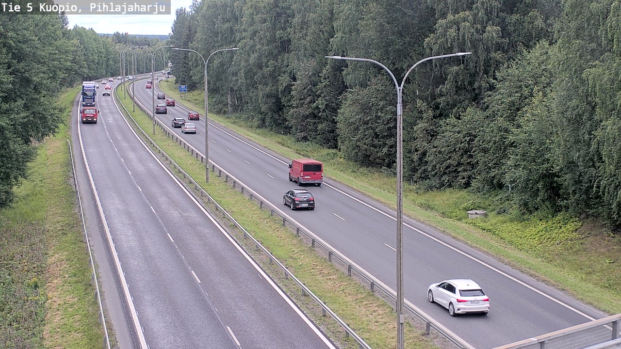 Weather Camera Image Road 5 Kuopio, Pihlajaharju, Kuopio, Pohjois-Savo
