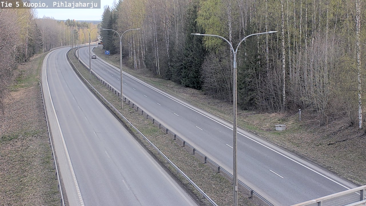 Weather Camera Image Road 5 Kuopio, Pihlajaharju, Kuopio, Pohjois-Savo