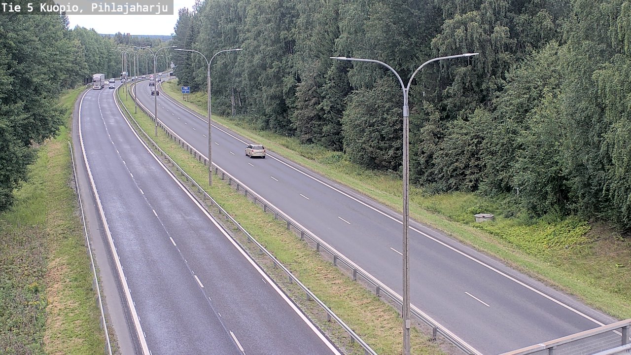 Weather Camera Image Road 5 Kuopio, Pihlajaharju, Kuopio, Pohjois-Savo