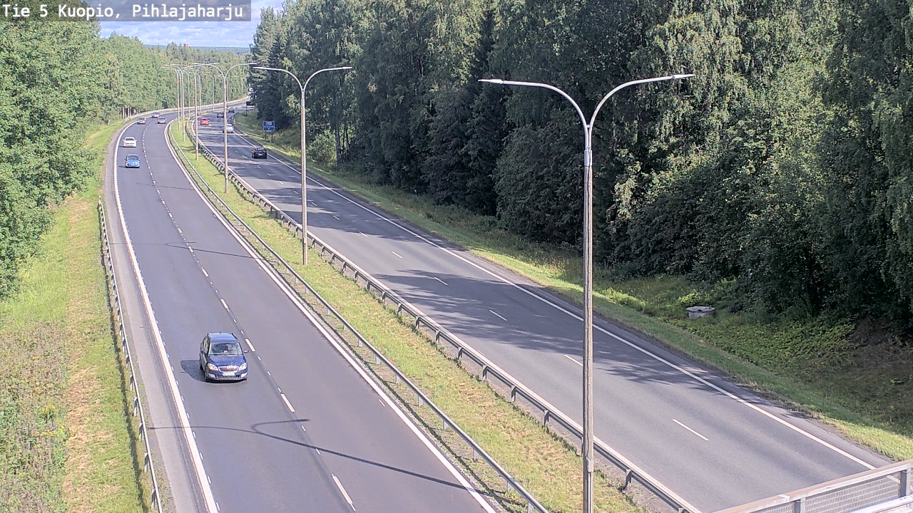 Kelikamerat Kuva Tie 5 Kuopio, Pihlajaharju, Kuopio, Pohjois-Savo