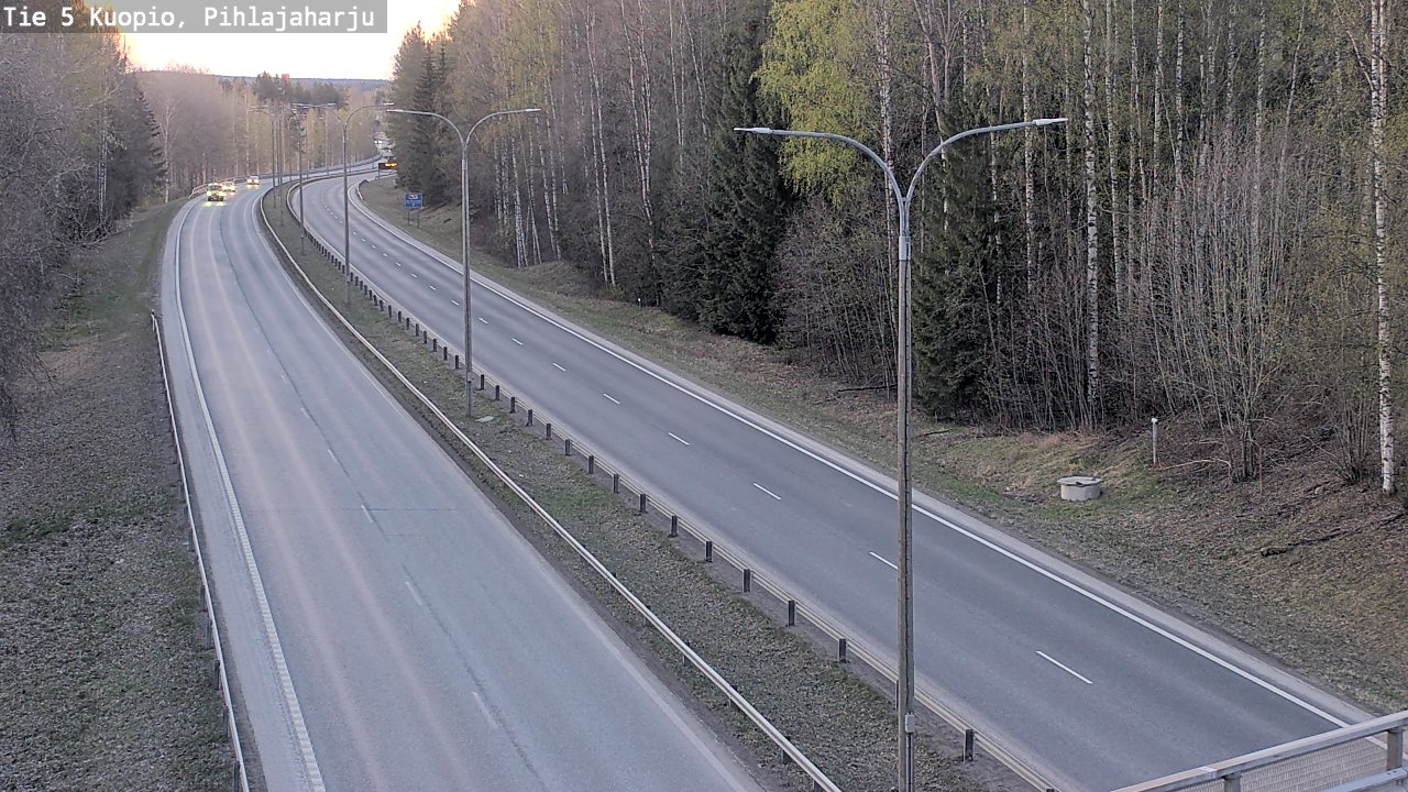 Kelikamerat Kuva Tie 5 Kuopio, Pihlajaharju, Kuopio, Pohjois-Savo