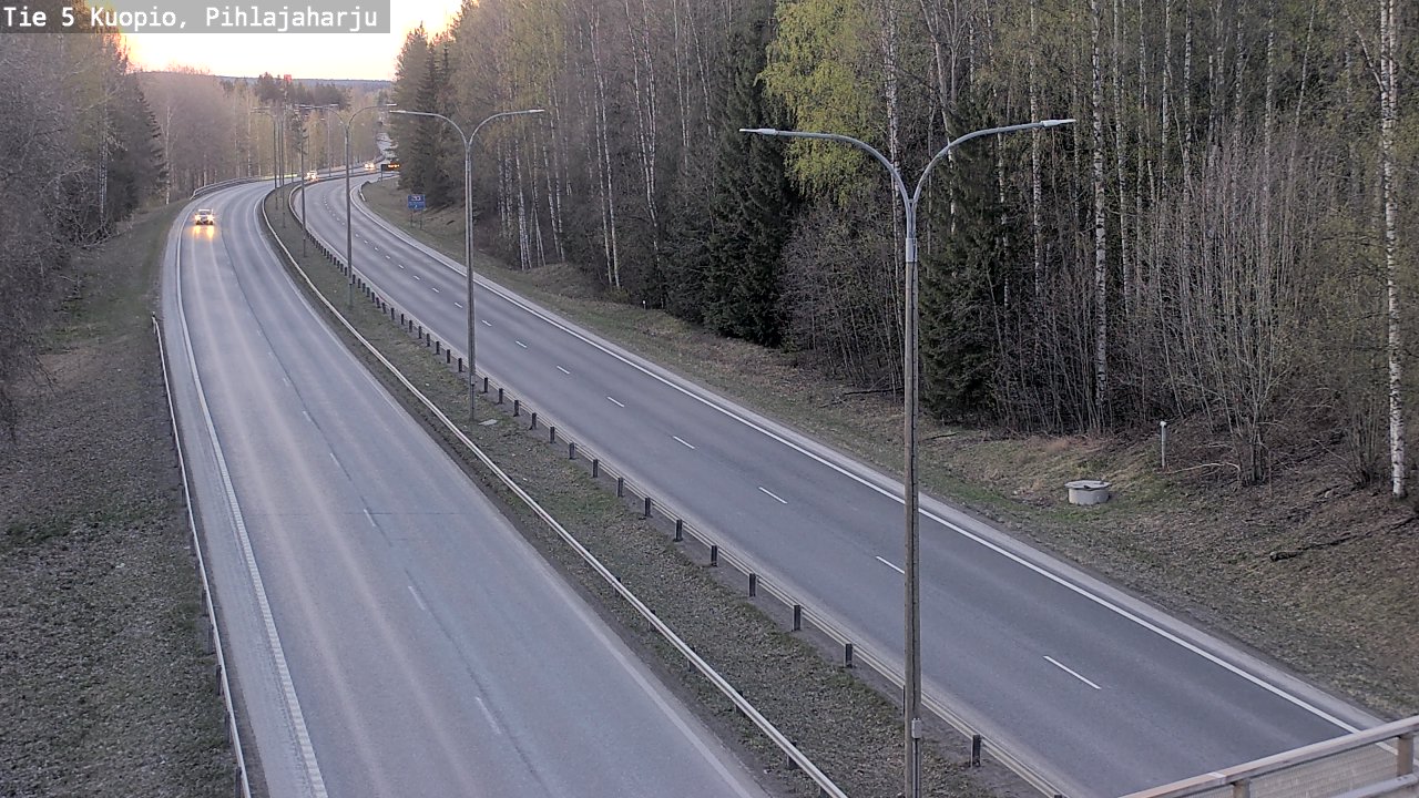 Kelikamerat Kuva Tie 5 Kuopio, Pihlajaharju, Kuopio, Pohjois-Savo