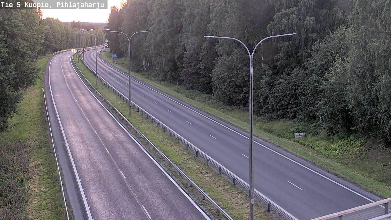 Kelikamerat Kuva Tie 5 Kuopio, Pihlajaharju, Kuopio, Pohjois-Savo