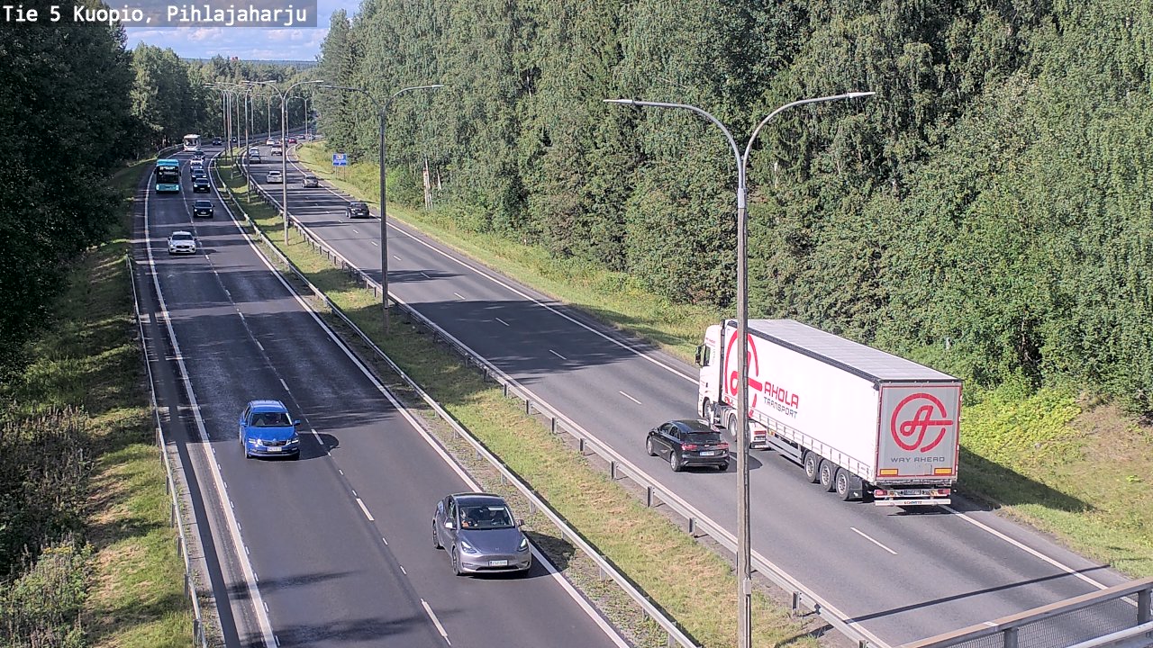 Kelikamerat Kuva Tie 5 Kuopio, Pihlajaharju, Kuopio, Pohjois-Savo