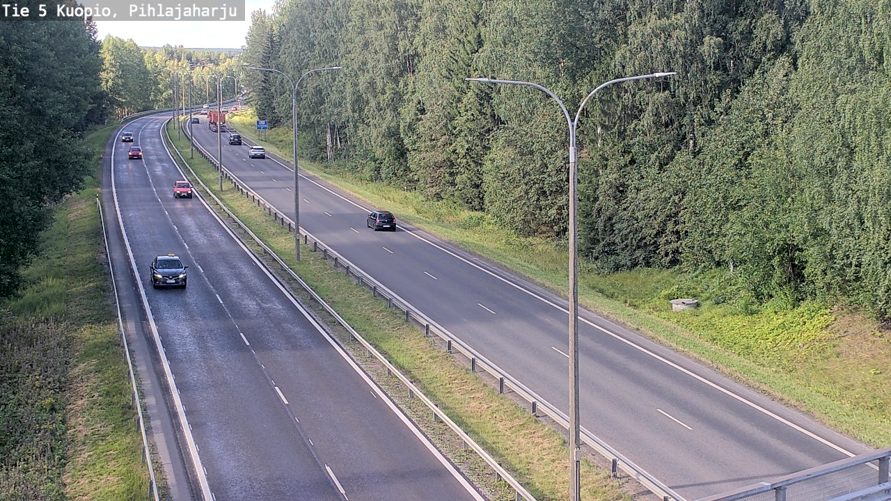 Kelikamerat Kuva Tie 5 Kuopio, Pihlajaharju, Kuopio, Pohjois-Savo