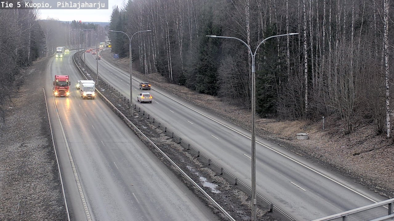 Weather Camera Image Road 5 Kuopio, Pihlajaharju, Kuopio, Pohjois-Savo