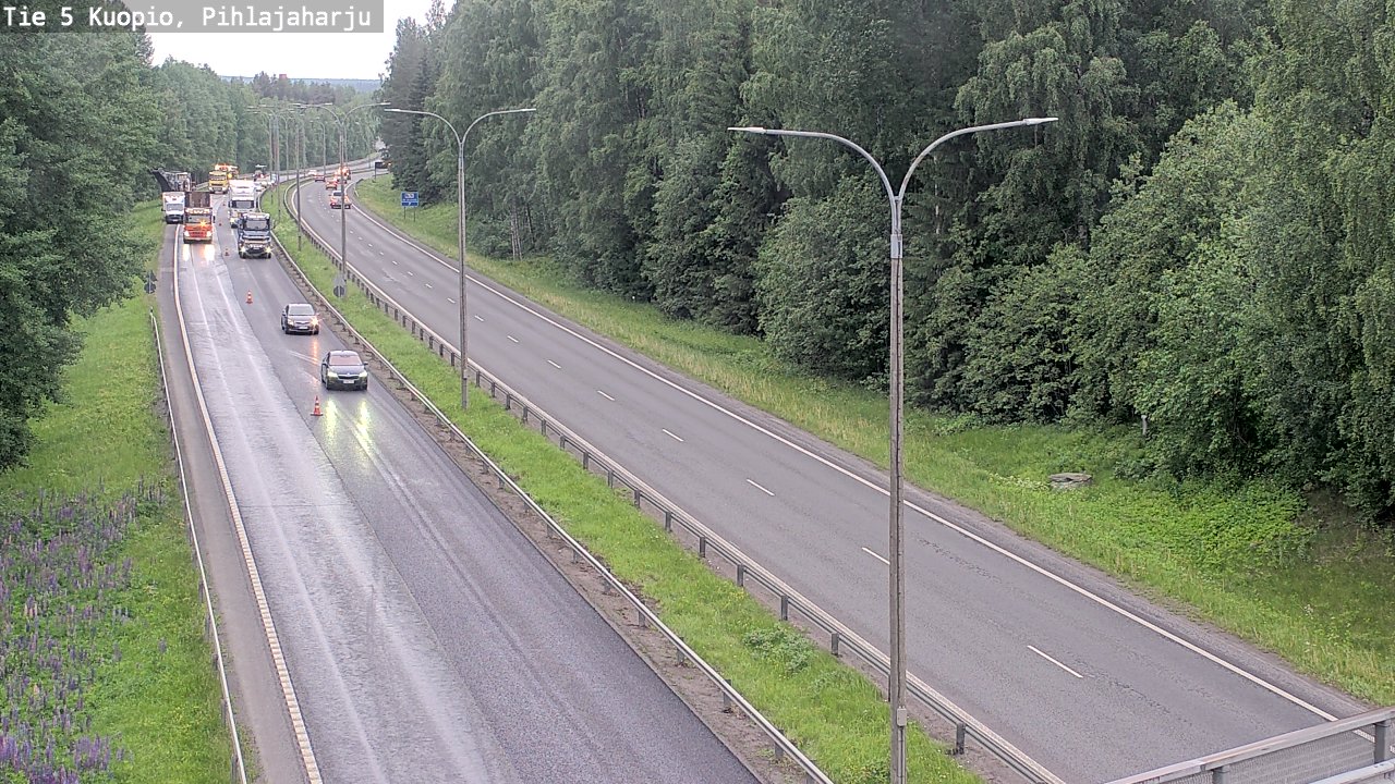 Kelikamerat Kuva Tie 5 Kuopio, Pihlajaharju, Kuopio, Pohjois-Savo