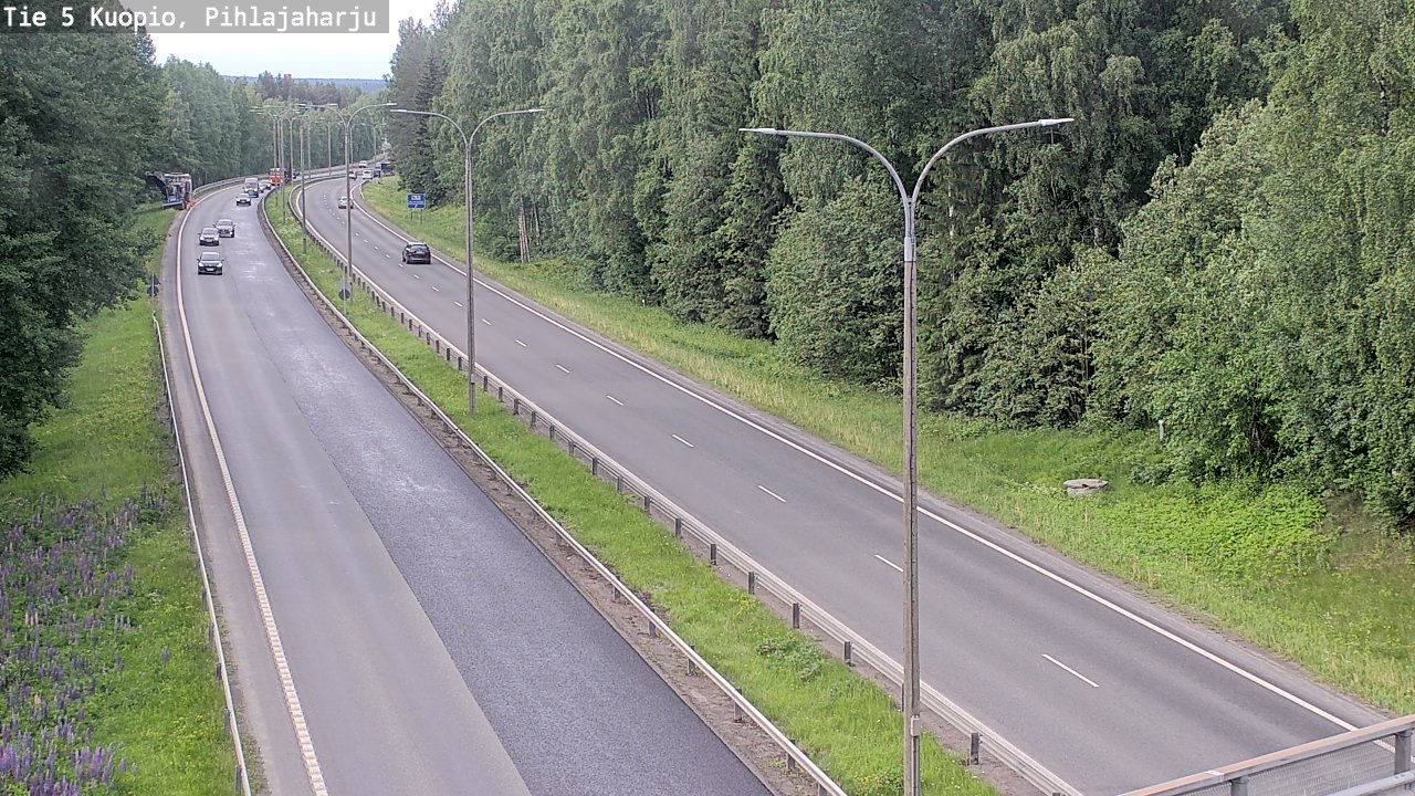 Kelikamerat Kuva Tie 5 Kuopio, Pihlajaharju, Kuopio, Pohjois-Savo
