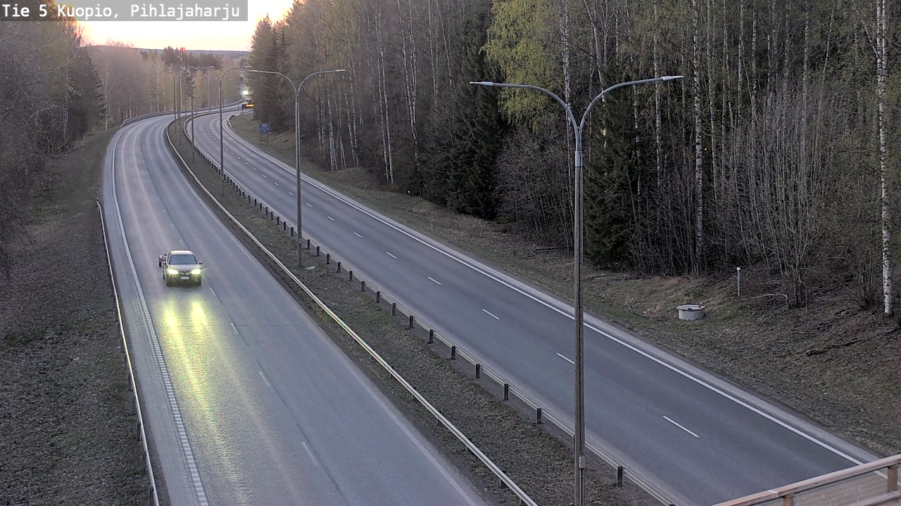 Kelikamerat Kuva Tie 5 Kuopio, Pihlajaharju, Kuopio, Pohjois-Savo