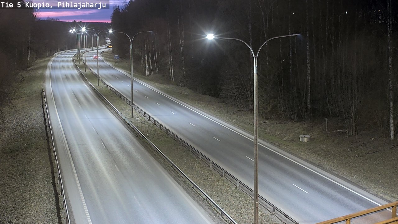 Kelikamerat Kuva Tie 5 Kuopio, Pihlajaharju, Kuopio, Pohjois-Savo
