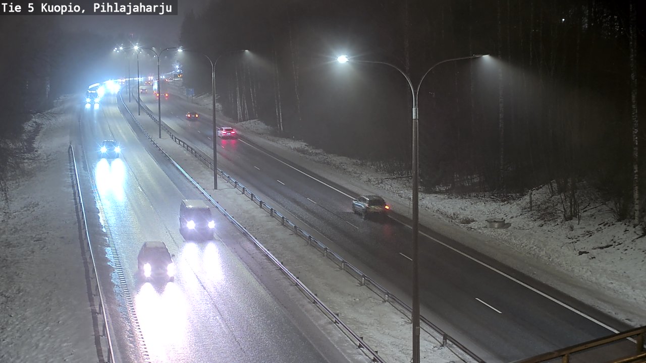 Weather Camera Image Road 5 Kuopio, Pihlajaharju, Kuopio, Pohjois-Savo