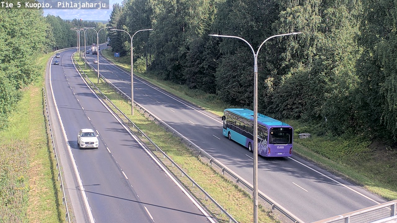 Kelikamerat Kuva Tie 5 Kuopio, Pihlajaharju, Kuopio, Pohjois-Savo