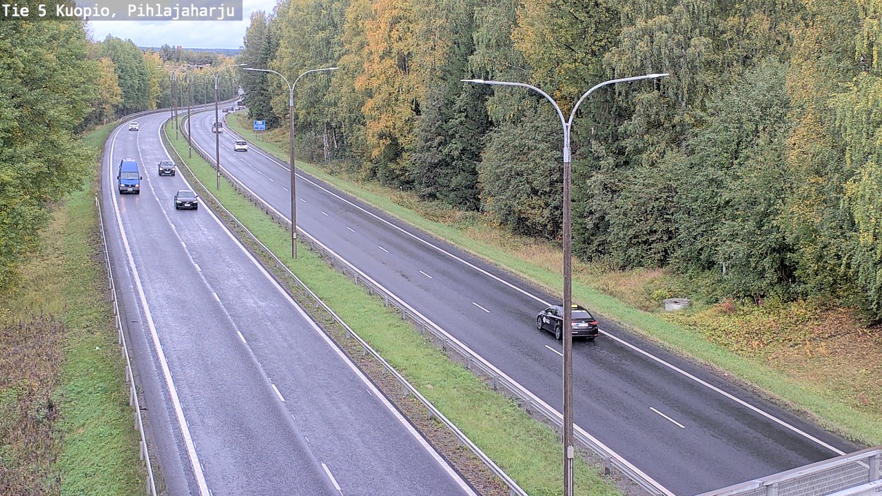 Kelikamerat Kuva Tie 5 Kuopio, Pihlajaharju, Kuopio, Pohjois-Savo