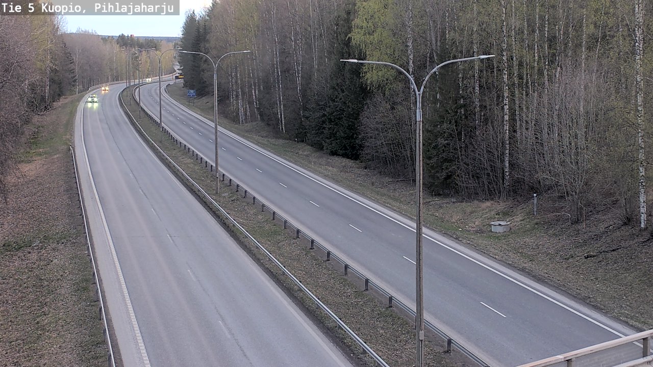Weather Camera Image Road 5 Kuopio, Pihlajaharju, Kuopio, Pohjois-Savo