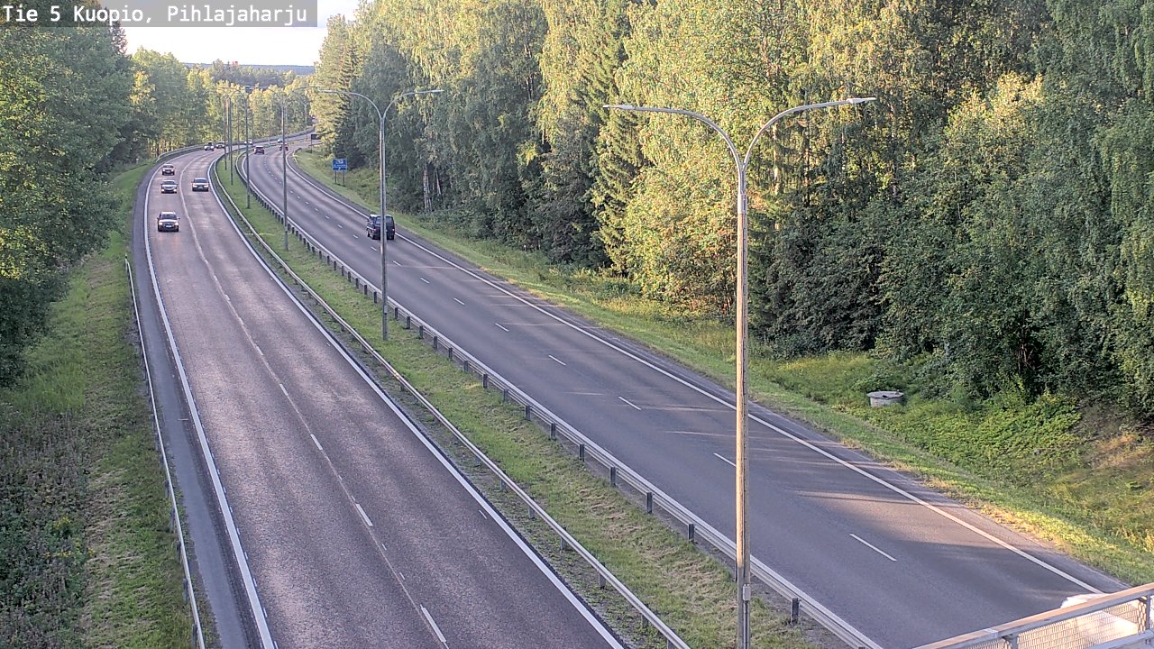 Kelikamerat Kuva Tie 5 Kuopio, Pihlajaharju, Kuopio, Pohjois-Savo