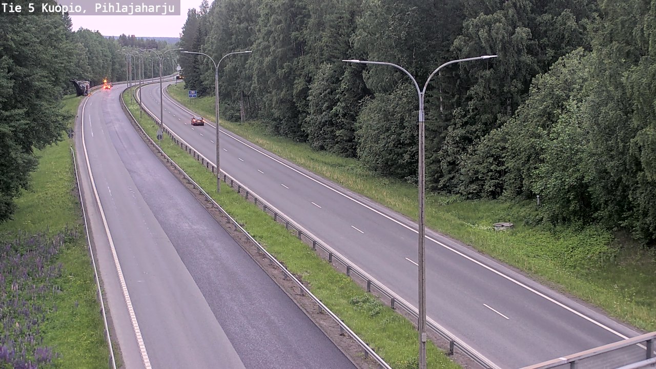 Kelikamerat Kuva Tie 5 Kuopio, Pihlajaharju, Kuopio, Pohjois-Savo