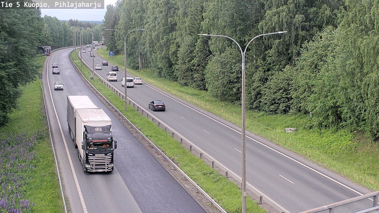 Kelikamerat Kuva Tie 5 Kuopio, Pihlajaharju, Kuopio, Pohjois-Savo