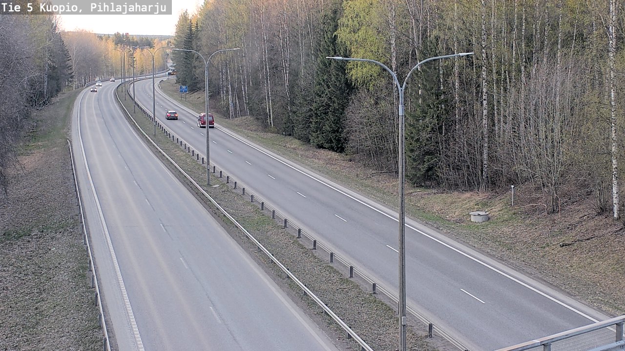 Kelikamerat Kuva Tie 5 Kuopio, Pihlajaharju, Kuopio, Pohjois-Savo
