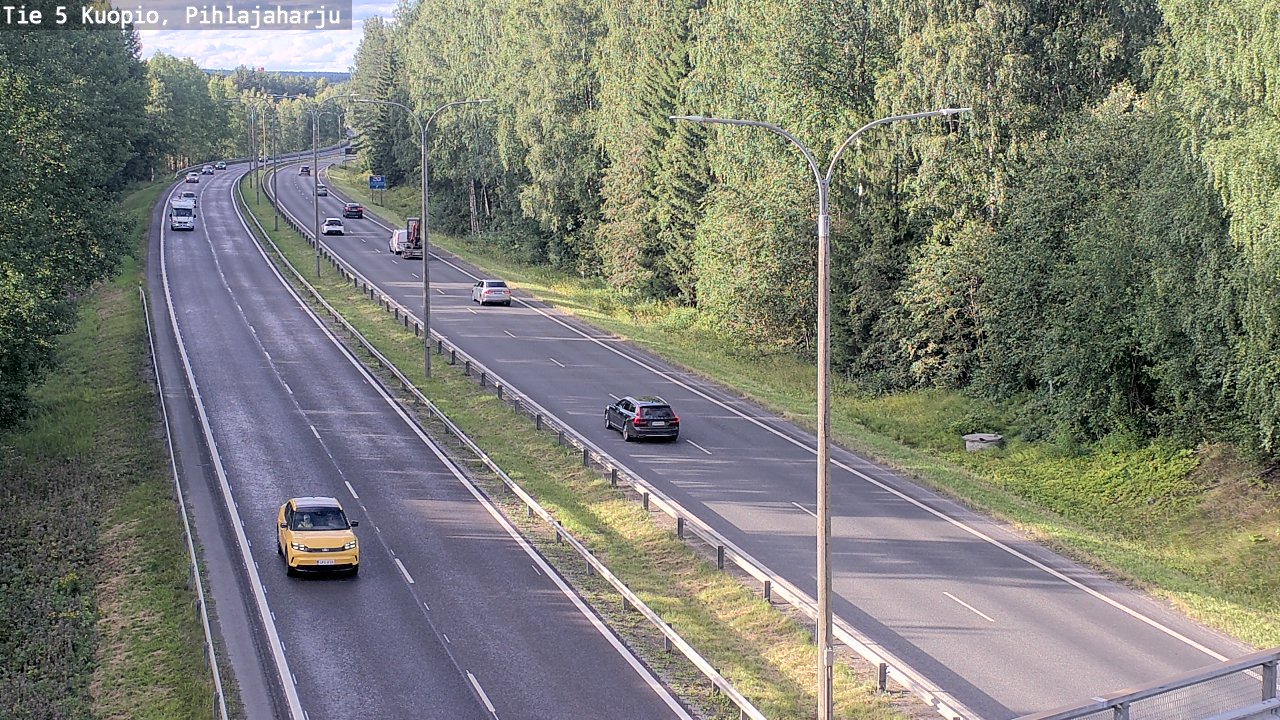 Kelikamerat Kuva Tie 5 Kuopio, Pihlajaharju, Kuopio, Pohjois-Savo
