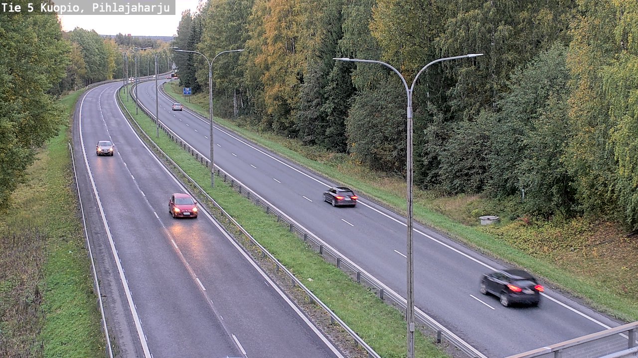 Kelikamerat Kuva Tie 5 Kuopio, Pihlajaharju, Kuopio, Pohjois-Savo