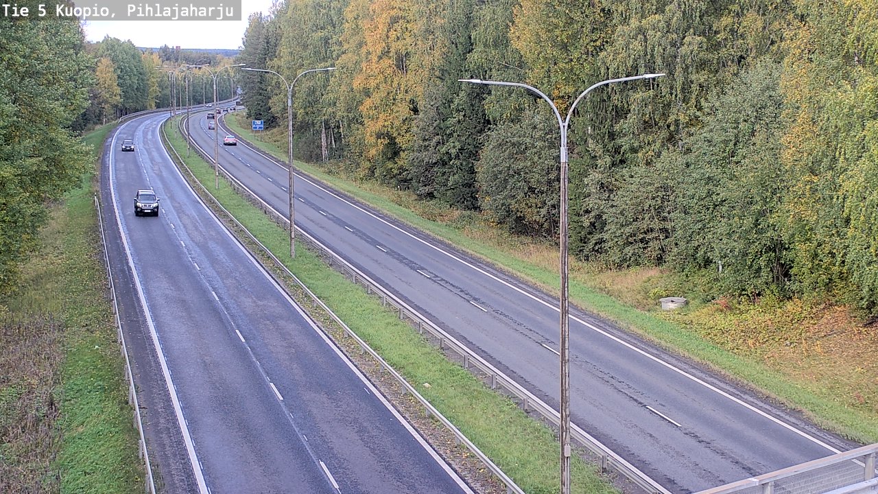 Kelikamerat Kuva Tie 5 Kuopio, Pihlajaharju, Kuopio, Pohjois-Savo