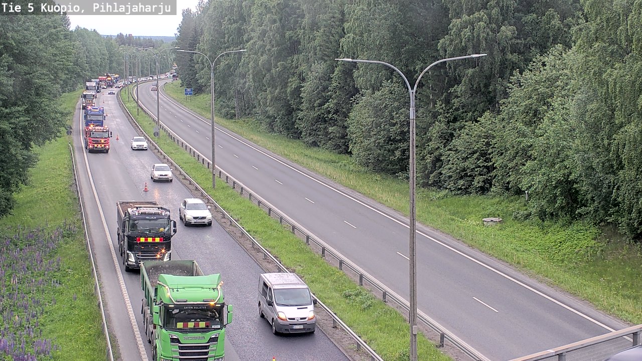 Kelikamerat Kuva Tie 5 Kuopio, Pihlajaharju, Kuopio, Pohjois-Savo
