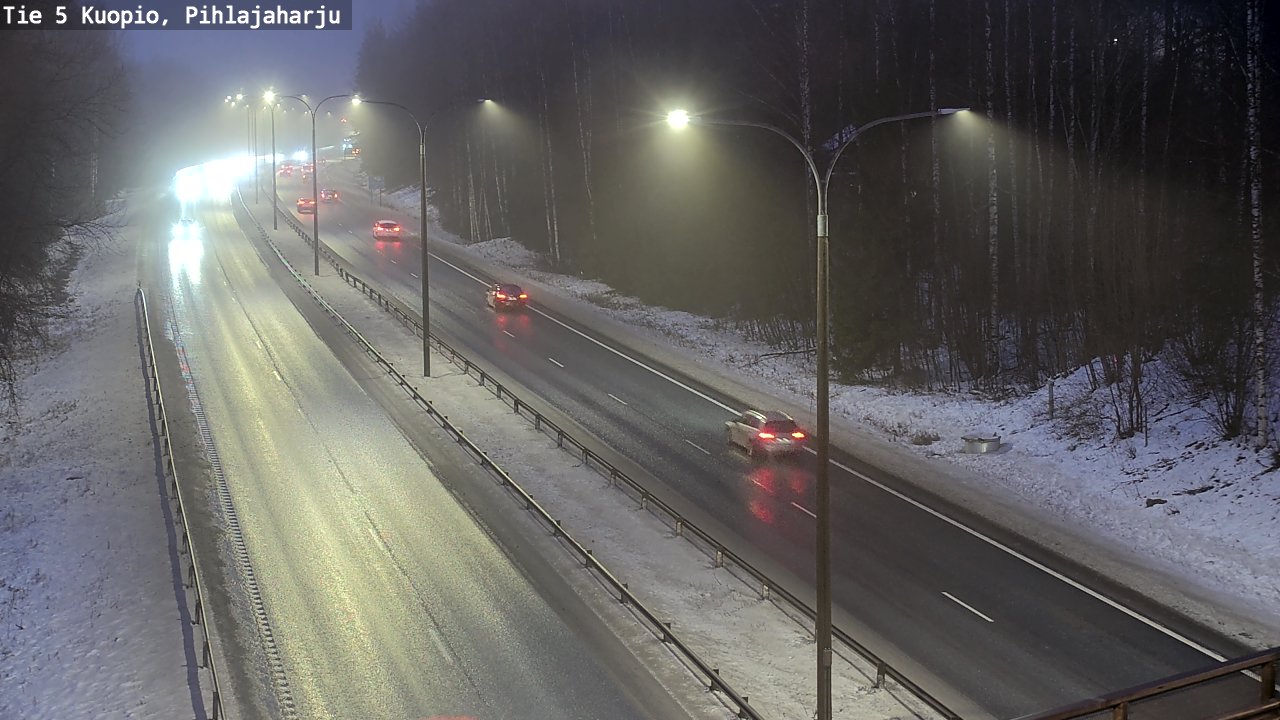 Weather Camera Image Road 5 Kuopio, Pihlajaharju, Kuopio, Pohjois-Savo