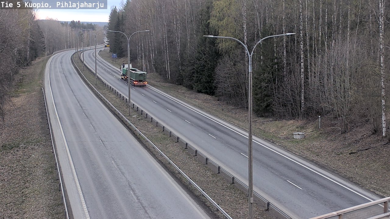 Kelikamerat Kuva Tie 5 Kuopio, Pihlajaharju, Kuopio, Pohjois-Savo