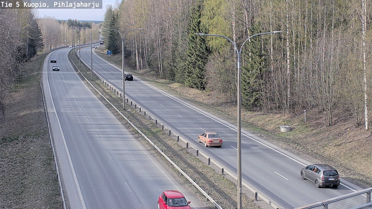 Kelikamerat Kuva Tie 5 Kuopio, Pihlajaharju, Kuopio, Pohjois-Savo