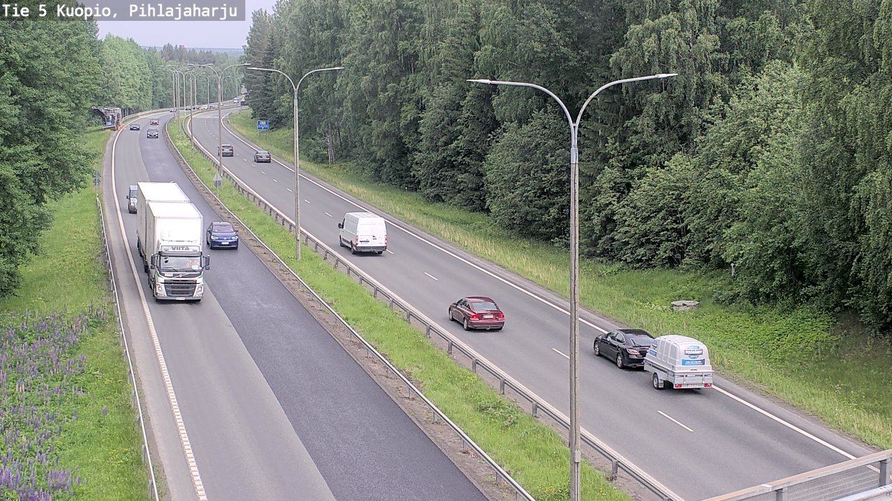 Kelikamerat Kuva Tie 5 Kuopio, Pihlajaharju, Kuopio, Pohjois-Savo
