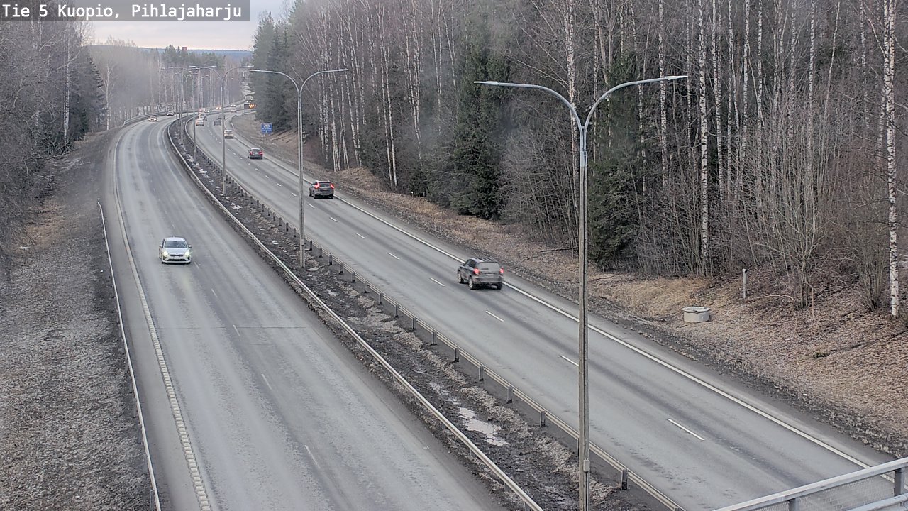 Weather Camera Image Road 5 Kuopio, Pihlajaharju, Kuopio, Pohjois-Savo