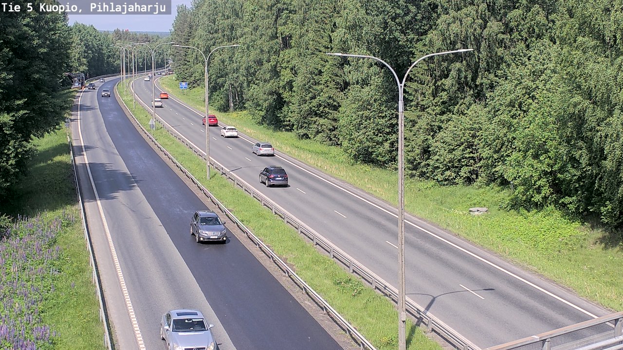 Kelikamerat Kuva Tie 5 Kuopio, Pihlajaharju, Kuopio, Pohjois-Savo