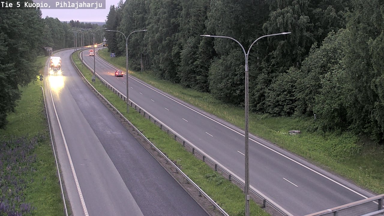 Kelikamerat Kuva Tie 5 Kuopio, Pihlajaharju, Kuopio, Pohjois-Savo