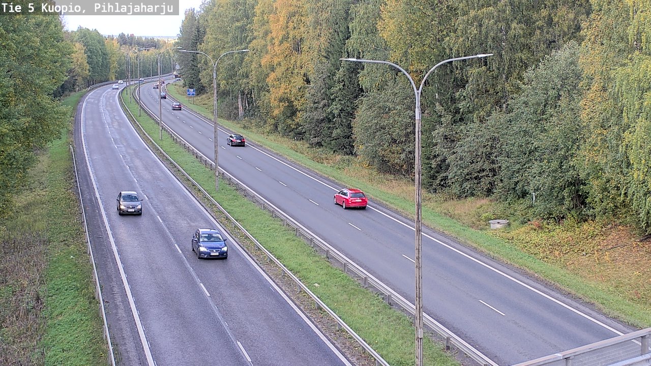 Kelikamerat Kuva Tie 5 Kuopio, Pihlajaharju, Kuopio, Pohjois-Savo