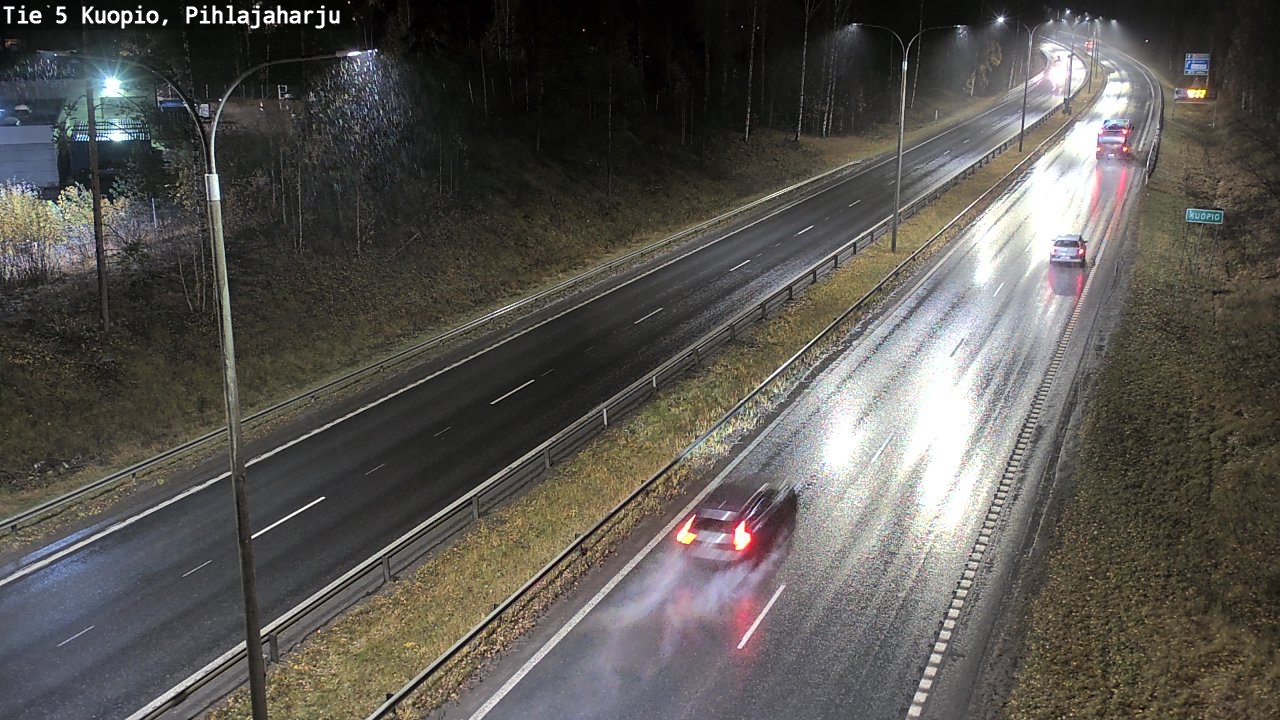Weather Camera Image Väg 5 Kuopio, Pihlajaharju, Kuopio, Pohjois-Savo